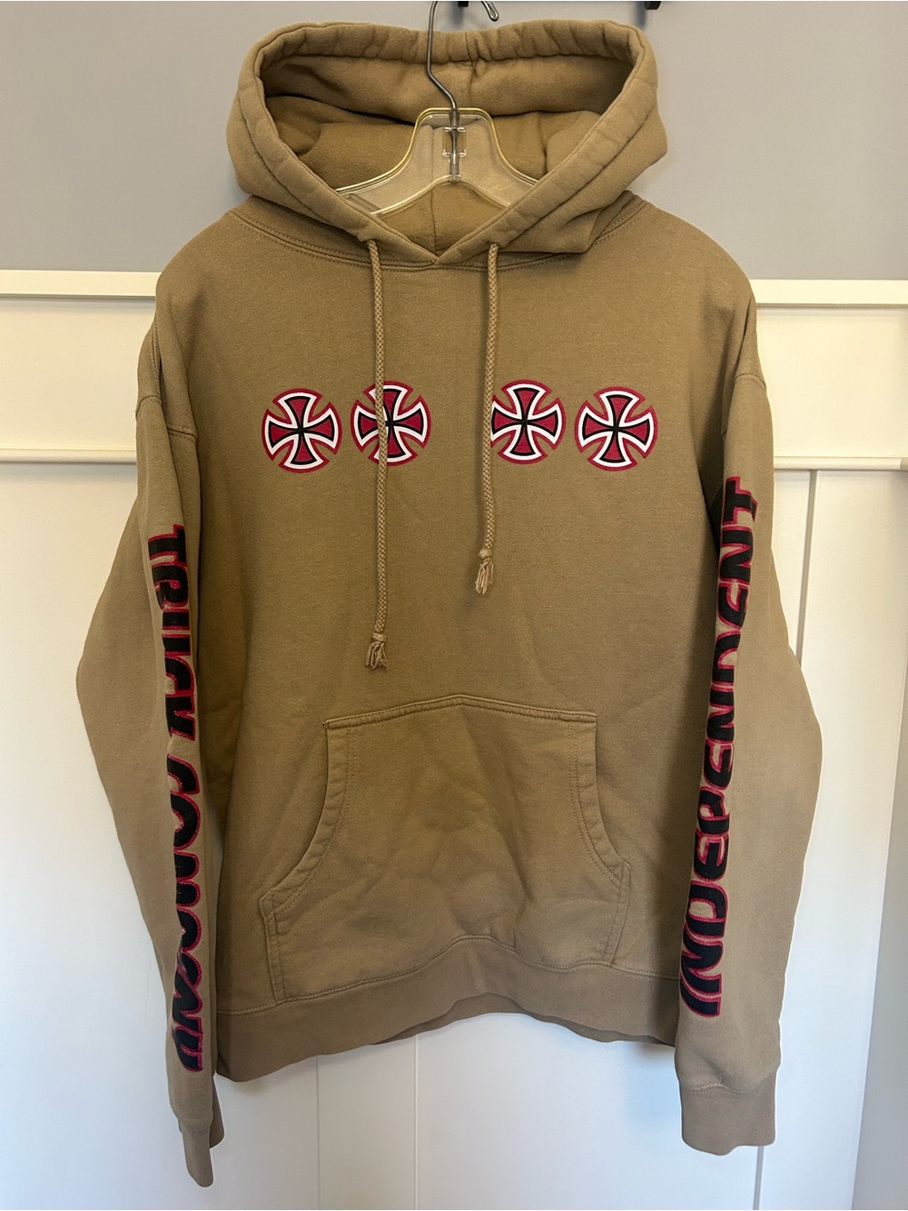 Vintage Independent Truck Co. skateboard iron cross hoodie size